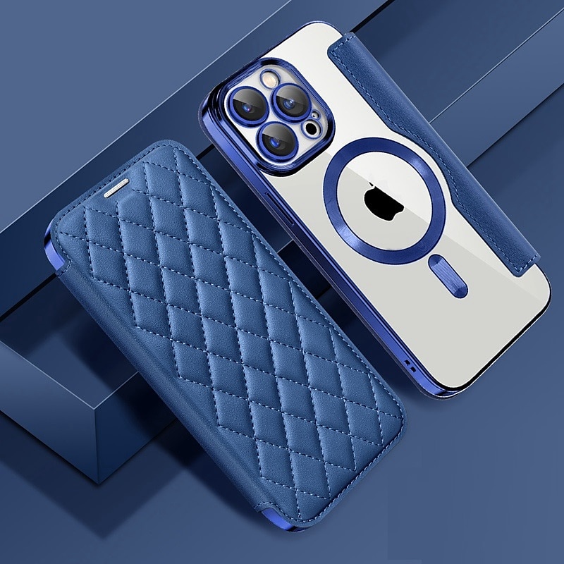 Handyhülle für iPhone 16e Apple AirTag iPhone 16 iPhone 15 Pro Max Plus 14 13 12 11 Wallet Case mit Magsafe transparentem Kartensteckplatz Retro TPU PU-Leder 2025 - $21.99 –P4