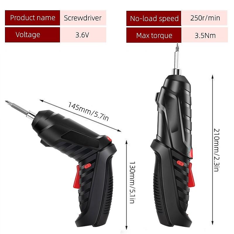 15PCS/Set Foldable Electric Screwdriver Repairing Tools Screw Tightening USB Charging With LED Lighting For Maintenance Installation 2025 - $22.99 –P10