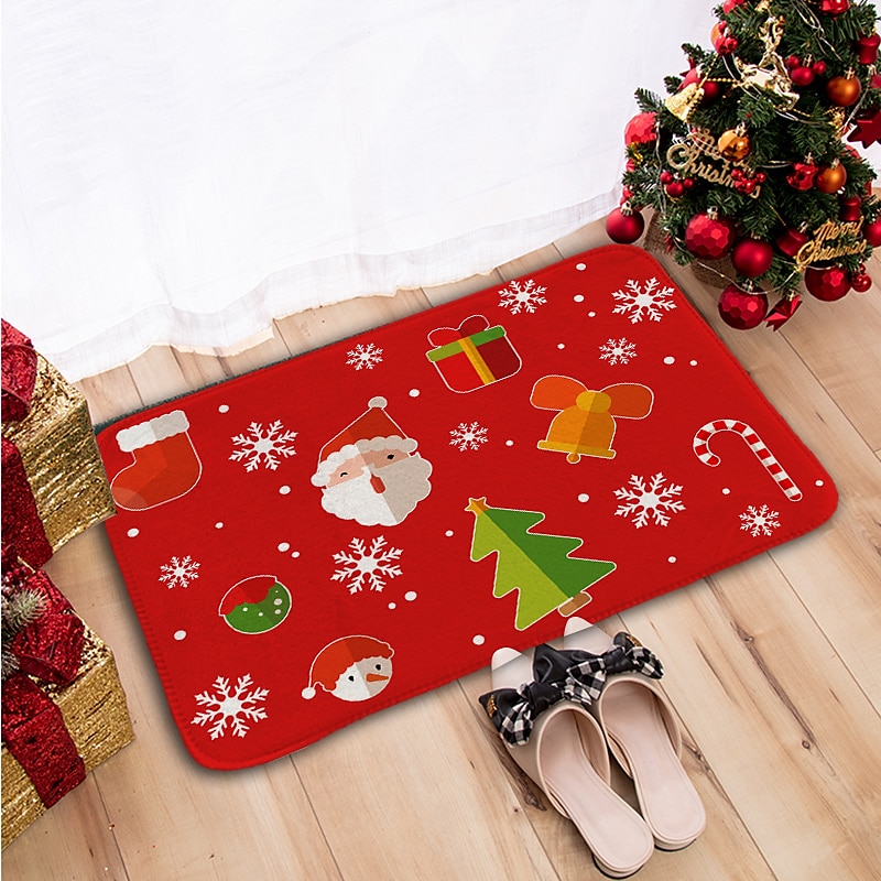 Christmas Bathroom Bath Mats Bath Rugs Sponge Foam for Bathroom,Durable  Soft Flannel Mat Bright 3D Print Rug, Clearance MatS for Forlaundry Room  and Kitchen 2024 - $8.99