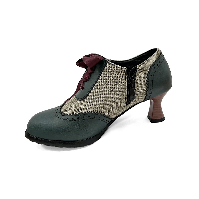 Femme Chaussures à Talons Escarpins Oxfords Chaussures Bullock Grandes Tailles Chaussures Vintage Soirée du quotidien Couleur unie Bloc de couleur Hiver Talon de chaton Bout rond Elégant de 2025 ? $59.99 –P1