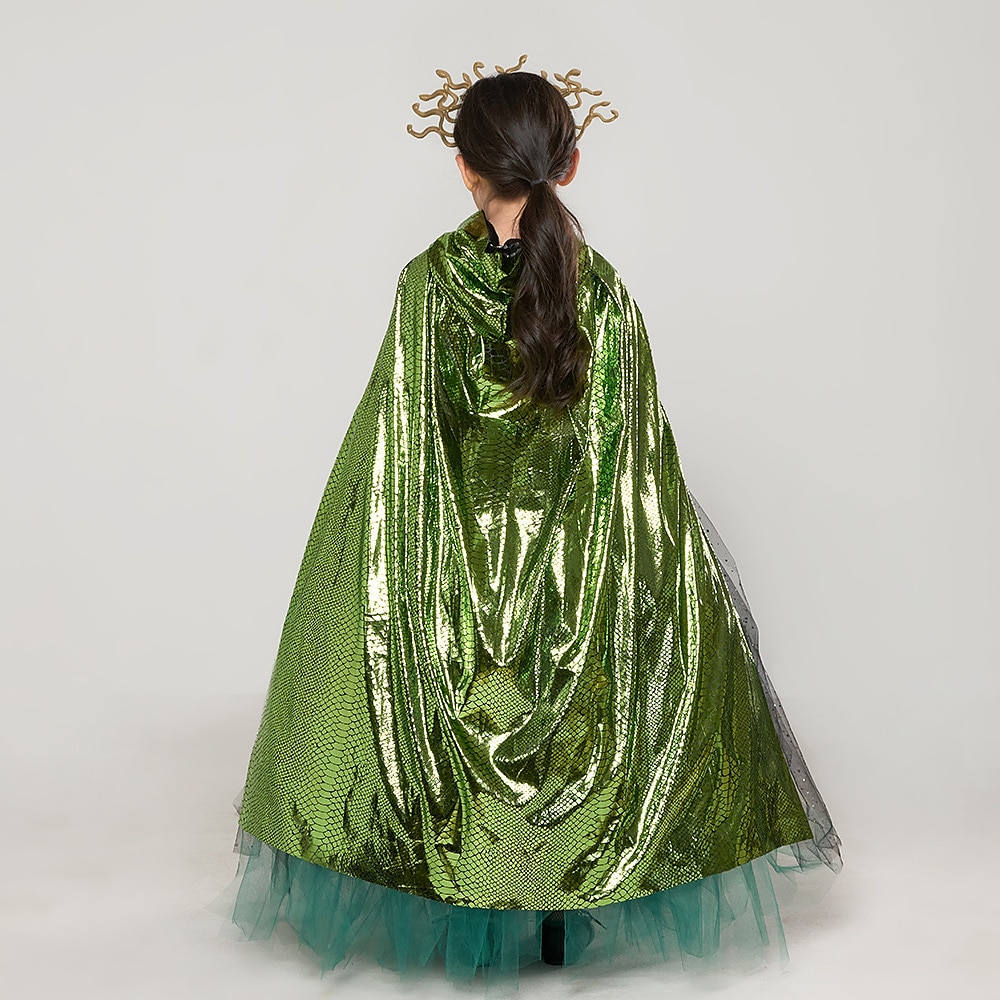 Medusa Šaty Cosplay kostým Sukénka Dětské Dívčí cosplay Výkon Párty předvečer Všech svatých Karneval Plesová maškaráda Jednoduchý karnevalový kostým 2025 - $54.99 –P6