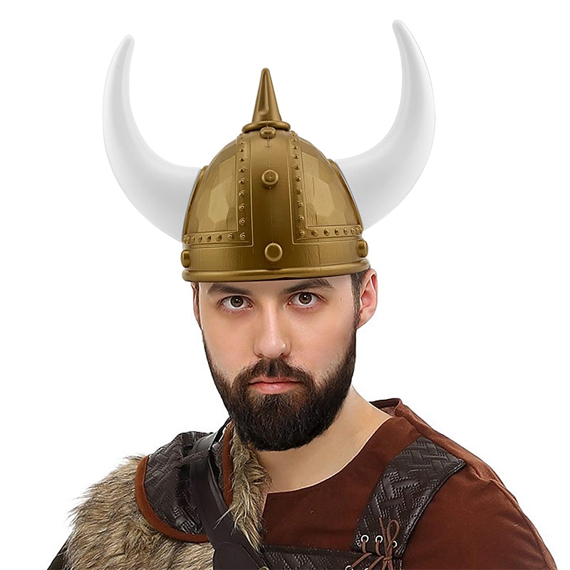 Retro Vintage Mittelalterlich Hut Rüstung Gehörnter Helm Wikinger Unisex Vikinger Halloween Karneval Maskerade Leistung Party LARP Kinder Erwachsene Hut Ganzjahres 2025 - $35.99 –P2