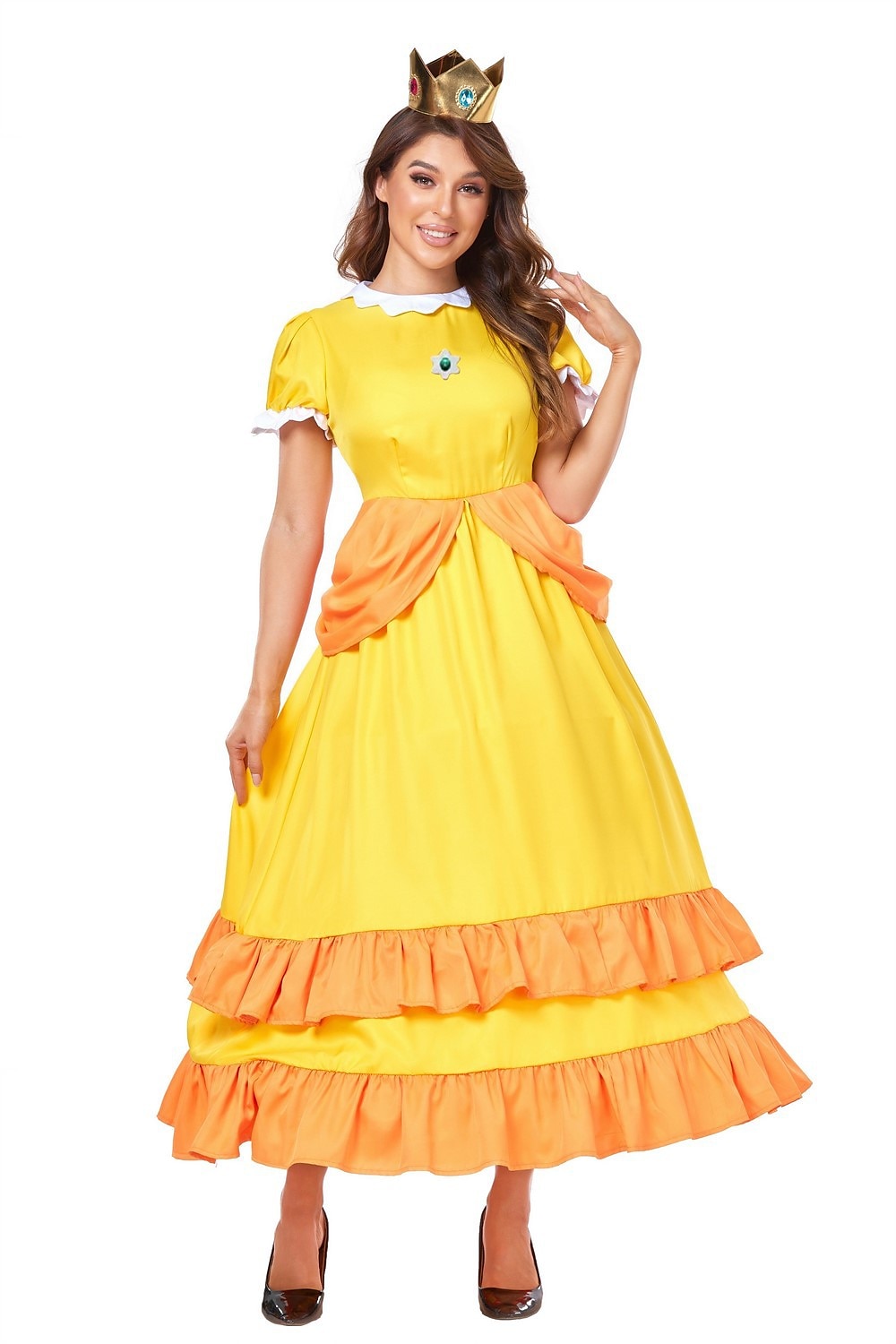 Super Bros Prinsessa Peach Cosplay-Asut Aikuisten Naisten Cosplay Karnevaali Suoritus Halloween Karnevaali Naamiaiset Mardi Gras Helppo karnevaaliasu 2025 - $50.99 -P9