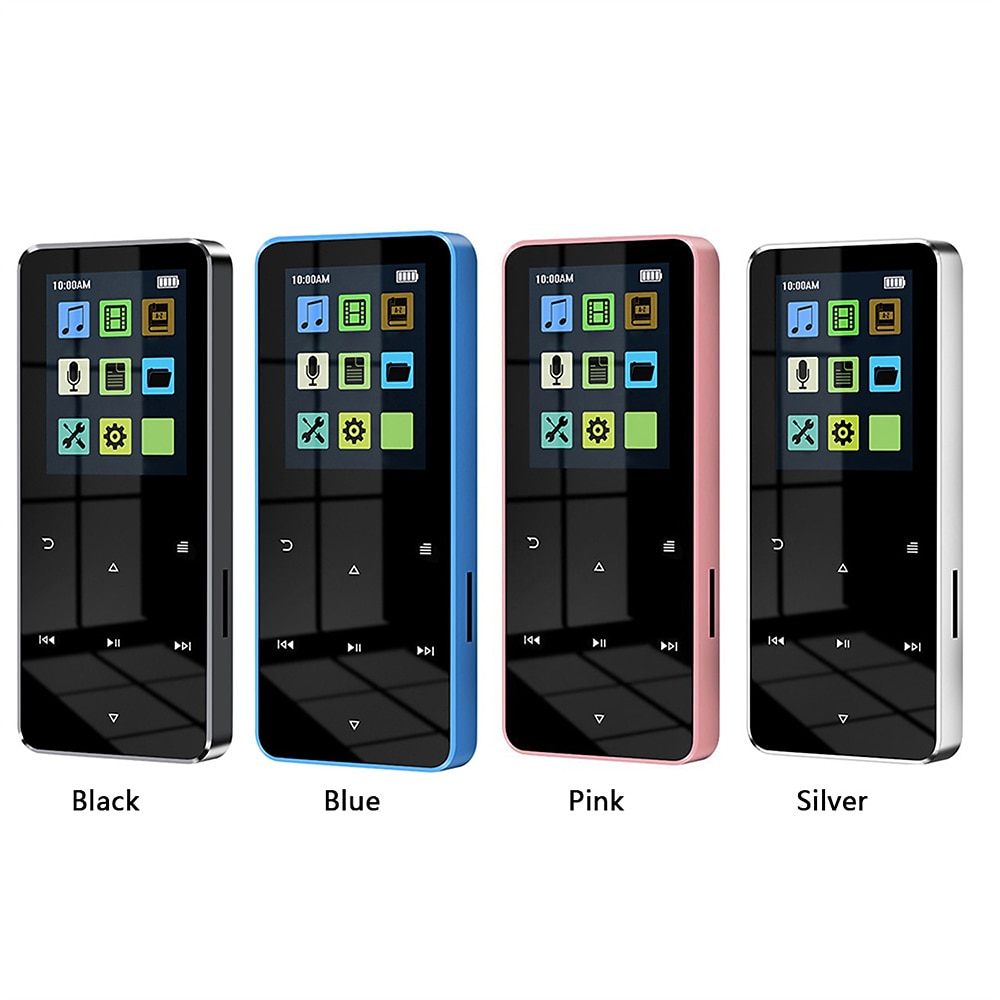 Q8 Met Bluetooth 5.0 MP3 Speler Full 1.8 inch Touch Screen 4GB 8GB 16GB 32GB MP4 Player Muziekspeler Met Ingebouwde Speaker Fm Radio Recorder 2025 - $34.99 –P1