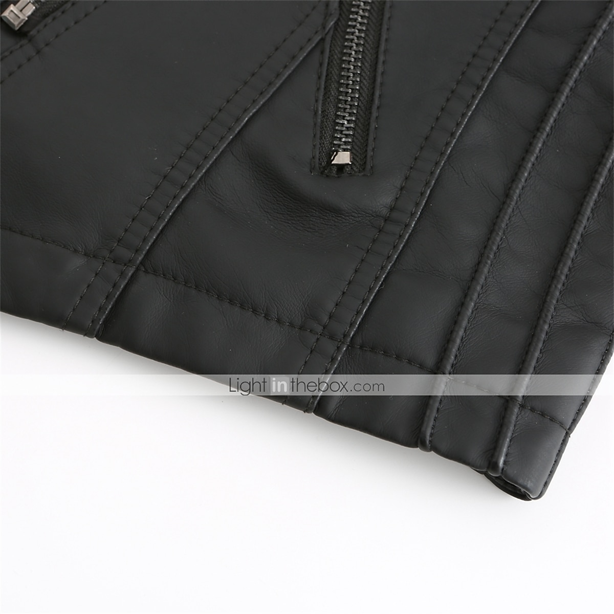 Women's  Faux Leather Jacket Moto Biker Jacket Fall Waterproof Windproof Coat Winter Zipper Lapel Modern Outerwear Long Sleeve Causal Vacation 2024 - $55.99 –P18