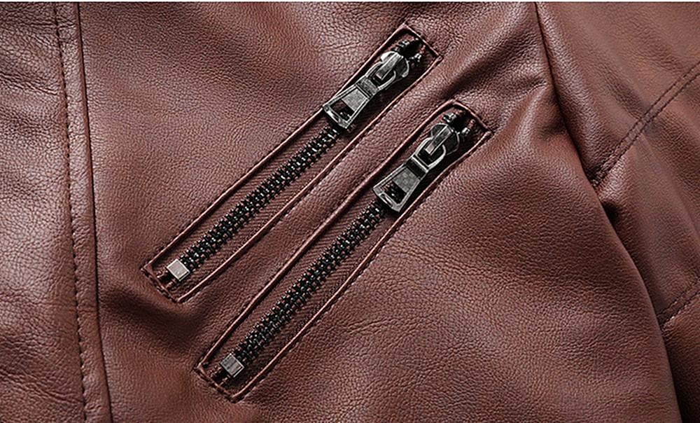Homens Blusão de couro falso Jaqueta de motociclista Jaqueta de Motocicleta Ao ar livre Roupa Diária Prova-de-Água A Prova de Vento Zip Completo Estilo Moderno Outono Inverno Côr Sólida Casual Sem de 2026 por $82.99 –P2