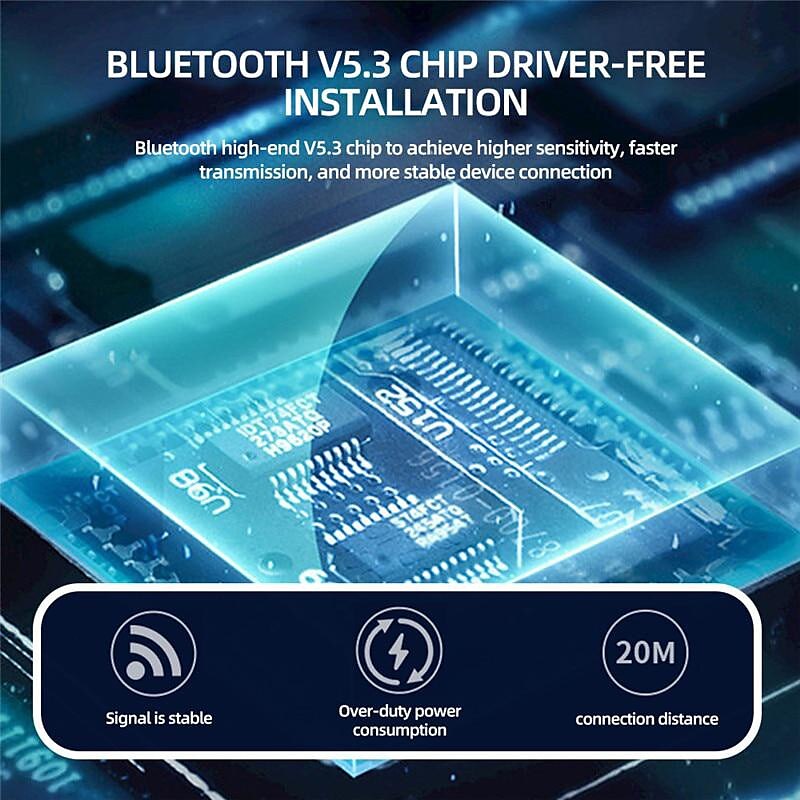 2025年 bt5.3 bluetooth アダプタ車用 3.5 ミリメートルジャック aux ケーブル bluetooth 5.3 5.0 4.2 4.0 レシーバートランスミッタースピーカーオーディオ音楽受信機  コレクション – $11.99 –P6