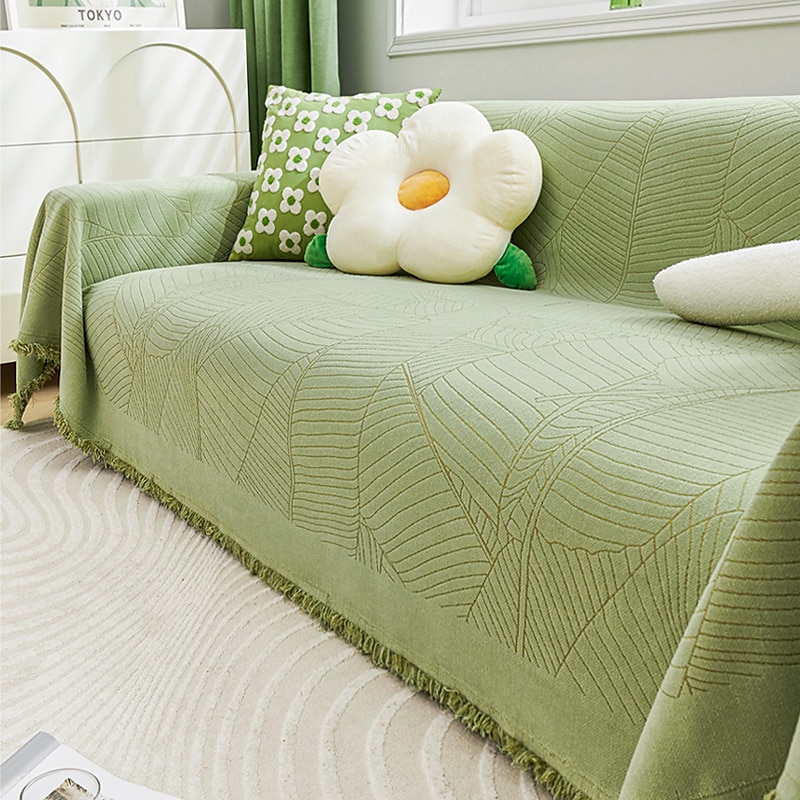 Chenille-Sofabezug, Couchbezug, Salbeigrün, Couchschutz, Sofadecke, Sofaüberwurf für Sofas, waschbar, Sofabezug für Hunde 2025 - $44.99 –P17