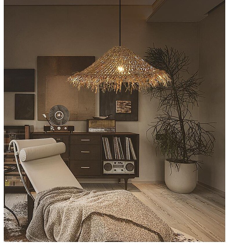 LED Pendant Lamp Rattan Pendant Light 30/40m Retro Suspension Lamp Woven Hanging Lamp Wicker Lampshade Hanging Light Fixture for Dining Table Restaurant 110-240V 2025 - $449.99 –P3