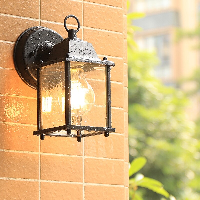 Aplique de pared LED, accesorio de iluminación, aplique de pared antiguo, linterna externa impermeable ip65, linterna de vidrio de aluminio a prueba de herrumbre, lámpara de pared, linterna, patio, 2025 - GBP £95 –P2