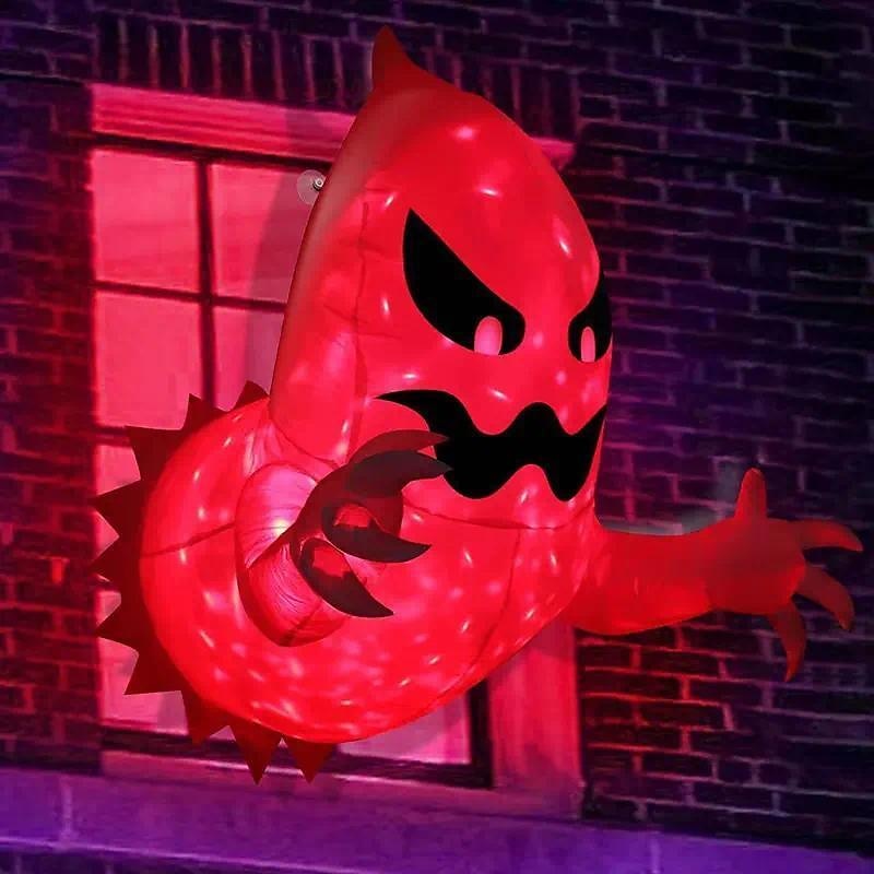 Halloween Inflatables Decorations Outdoor Lighted Ghost Broke Out From Window With Rotating Fire Flame Lights Blow Up Scary Halloween Decorations Party Outside Indoor Yard Garden Lawn Decor 2025 - $50.99 –P6