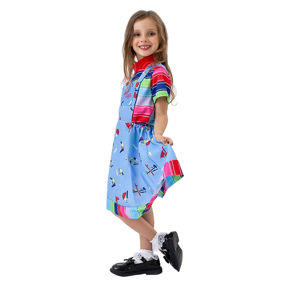 Chucky Scary Doll Outfits 2 PCS Halloween Group Family Costumes Boys Girls' Movie Cosplay Costume Halloween Carnival Children's Day 2025 - $39.99 –P6