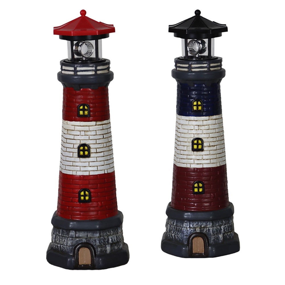 Farol vintage para jardim ao ar livre, à prova d'água, resina solar, decoração, pátio, luz de paisagem, projeção de luz, ponto de luz de 2026 por $41.99 –P7