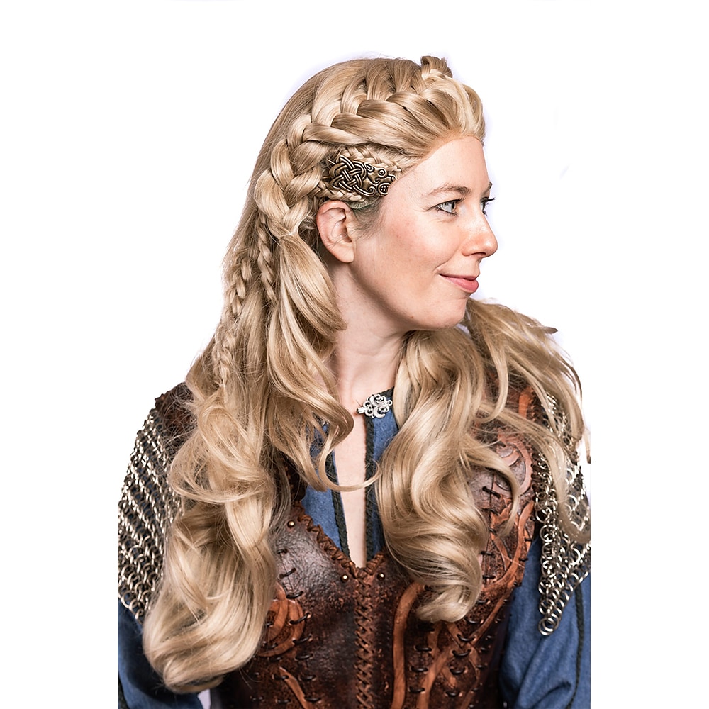 perruque lagertha de vikings carnaval cosplay party perruques de 2025 ? $29.99 –P2