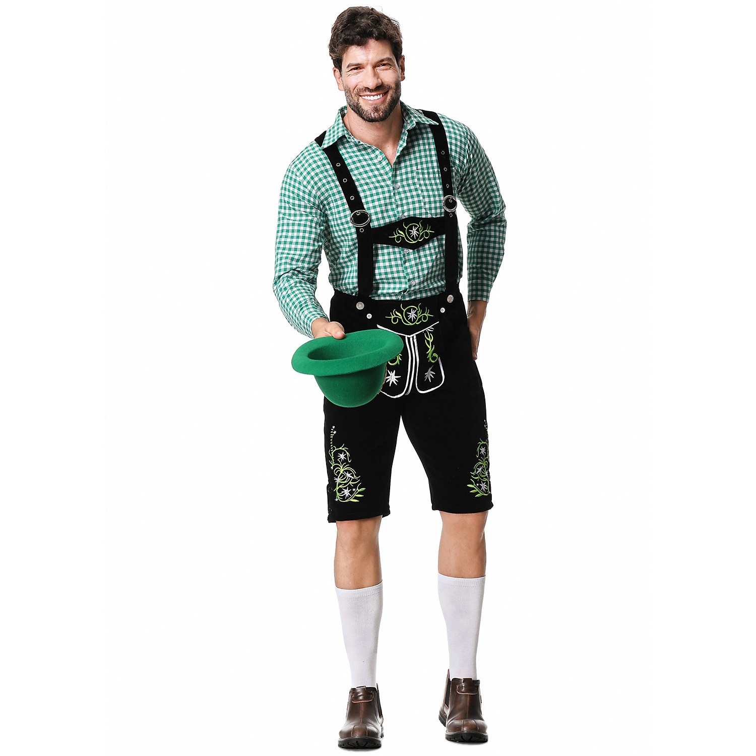 Oktoberfest Lederhosen Shirt Bavarian Bavarian German Wiesn Men's Traditional Style Cloth Blouse Shorts Hat 2026 - $66.99 –P11