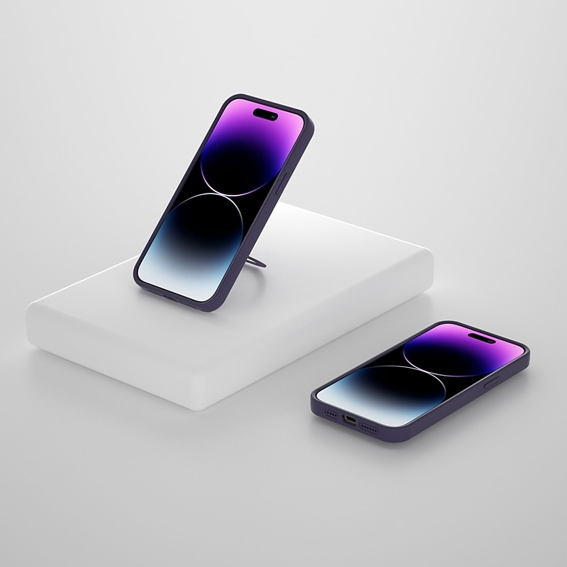 puhelin Etui Käyttötarkoitus iPhone 13 12 Pro Max Takakuori Magsafen kanssa Tukee langatonta latausta Tukijalka Iskunkestävä Yhtenäinen väri silikageeli Silikoni 2025 - $20.99 –P7
