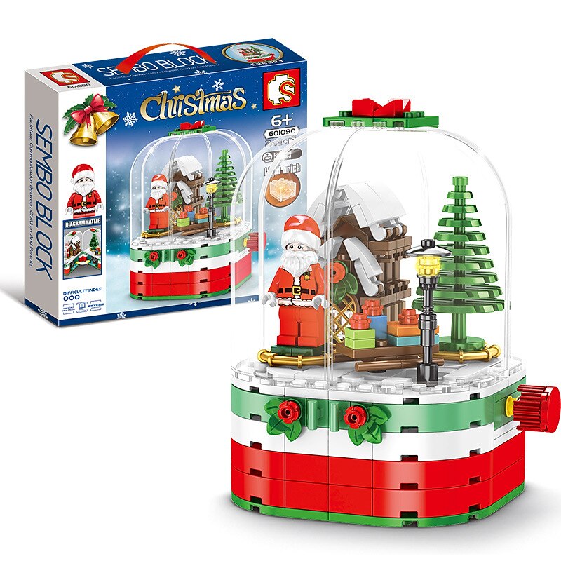 Festival Series Crystal Festival Tree Building Blocks Toy Crystal Festival Tree Music Box Creative Puzzle Assembly Toys Festival Gift Halloween/Thanksgiving Day/Festival gift 2025 - $55.99 –P14