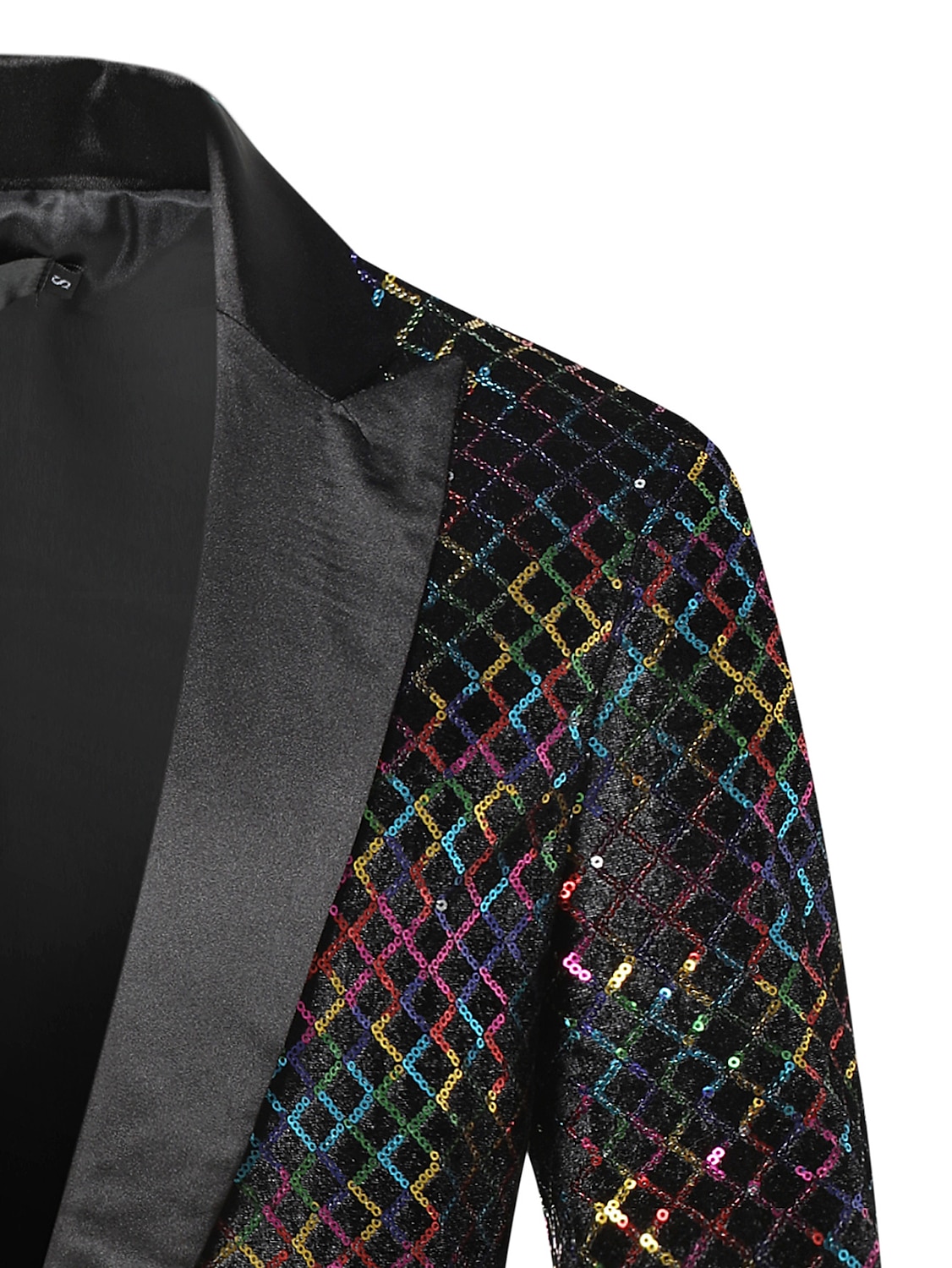 Disco 1980s Suits & Blazers Lapel Collar Blazer Peak Lapel Normal Disco Sequins Men's Halloween Masquerade Party Club Pride Parade Adults' Coat Fall & Winter 2025 - $9.99 –P8