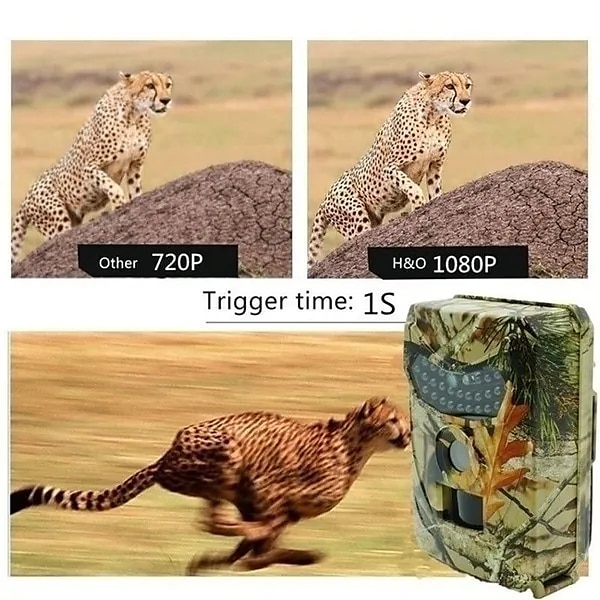 2023 Upgraded version New Wild Camera Photo-Traps 12MP 1080P Motion Triggered Hunting Wildcamera Trap IP66 Waterproof Outdoor Night Vision Trail Camera 2025 - $47.99 –P6