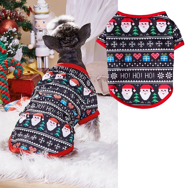 Dog Cat Shirt / T-Shirt Fashion Party Winter Waterproof Breathable Soft Washable Comfortable Christmas Party Casual Daily Festival Dog Clothing for Bichon Frise Pomeranian Baby Pet Papillon Small 2025 - $20.99 –P20