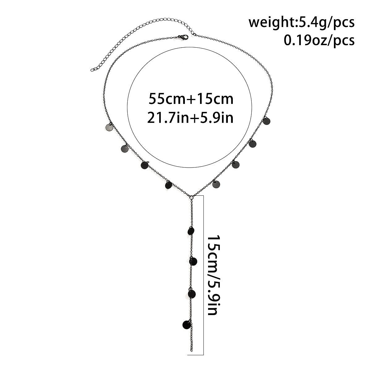 1 PC collar largo For Mujer Fiesta Diario Legierung Largo Estrella 2025 - $15.99 –P6