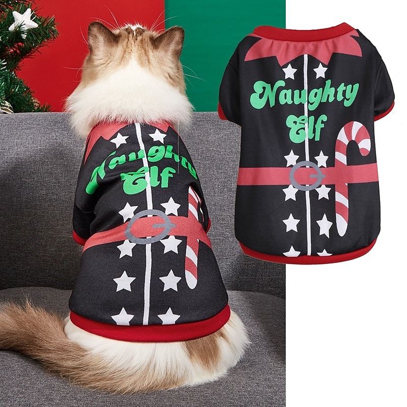Dog Cat Shirt / T-Shirt Fashion Party Winter Waterproof Breathable Soft Washable Comfortable Christmas Party Casual Daily Festival Dog Clothing for Bichon Frise Pomeranian Baby Pet Papillon Small 2025 - $20.99 –P18