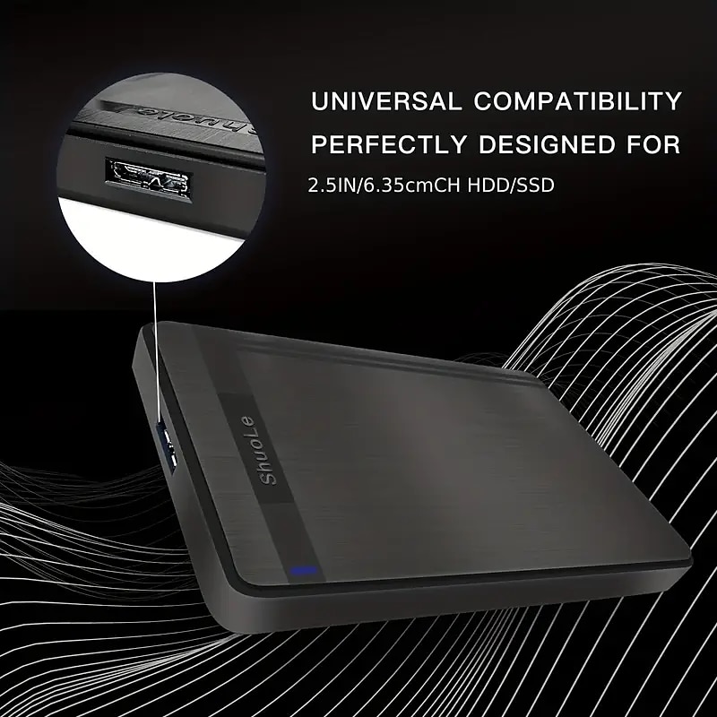 2.5 Inch SATA To USB 3.0 SSD HDD Enclosure Tool Free External Hard Disk Casing Hdd Case Hard Disk CaseOptimized For SSD Support UASP SATA III 2025 - $10.99 –P4