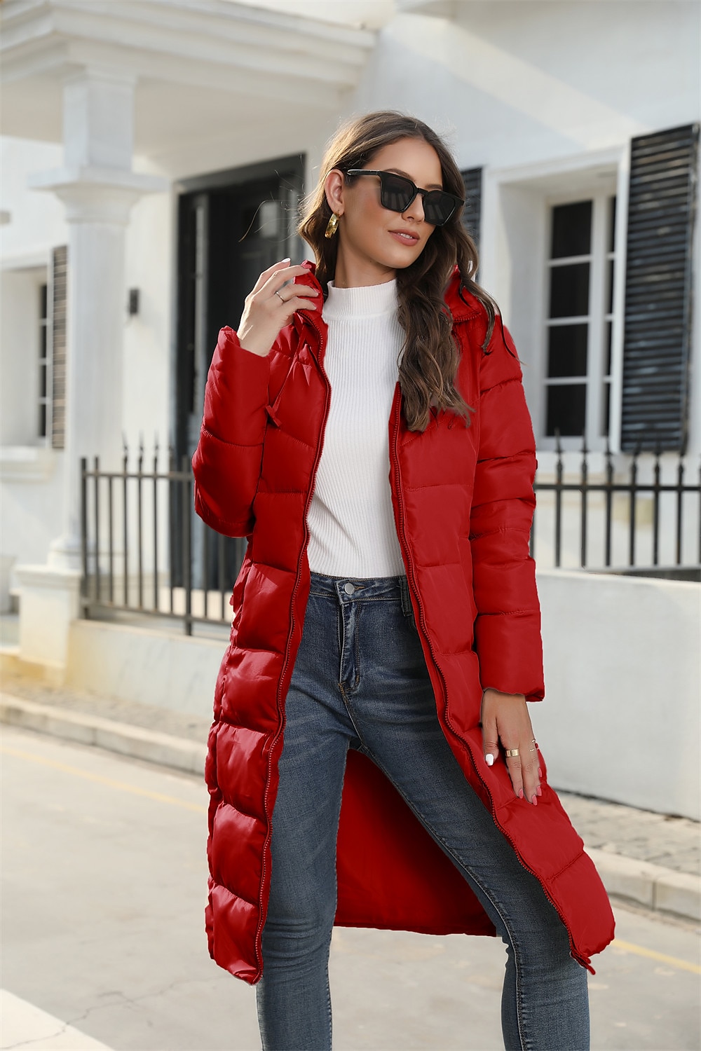 Mulheres Jaqueta esportiva Baiacu Casaco com capuz Quebra-Vento de Trilha Inverno Ao ar livre Térmico / Quente A Prova de Vento Casacos Jaqueta de Inverno Zíper Visível de Comprimento Tota Pesca de 2025 por $45.99 –P19