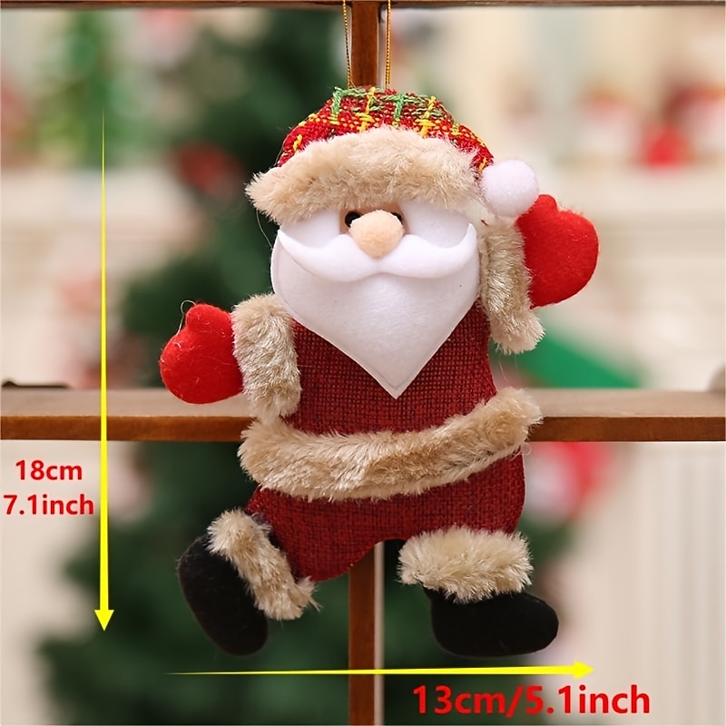 ornamente pentru pomul de Crăciun, păpuși de jucărie din material textil, ciorapi pentru copii, pandantive de Crăciun suspendate, decorațiuni festive pentru casă, cadouri perfecte pentru copii, decor noel 2025 - $5.99 –P2
