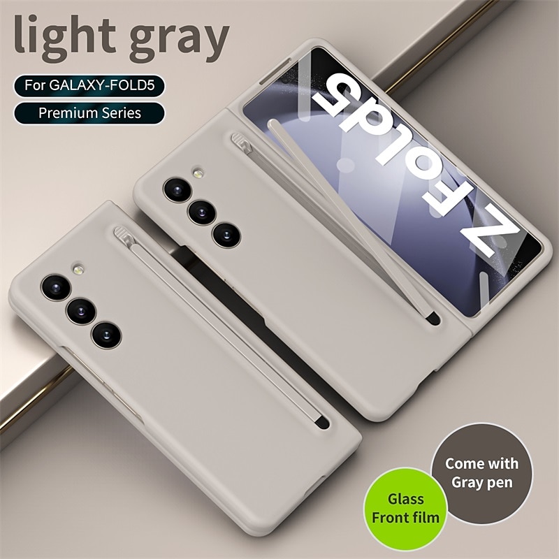 Phone Case For Samsung Galaxy Z Fold 6 Z Fold 5 Z Fold 4 Z Fold 3 Back Cover with Screen Protector Pencil Holder Full Body Protective PC 2025 - $31.99 –P14