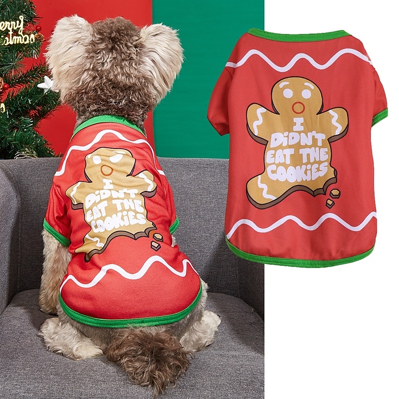 Dog Cat Shirt / T-Shirt Fashion Party Winter Waterproof Breathable Soft Washable Comfortable Christmas Party Casual Daily Festival Dog Clothing for Bichon Frise Pomeranian Baby Pet Papillon Small 2025 - $20.99 –P7