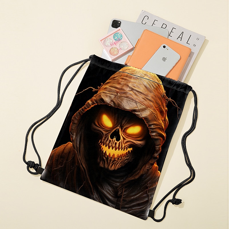 Men's Boys Backpack 3D Print Mini Backpack Drawstring Bag Outdoor Halloween Character Polyester Large Capacity Lightweight Durable Print Red 2025 - $11.99 –P6