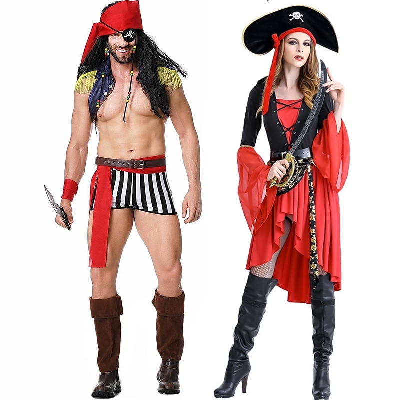 Halloween Herren Piraten Kostüm Jack Cosplay Party Bühne Anzug Unerreichbar  von Halloween