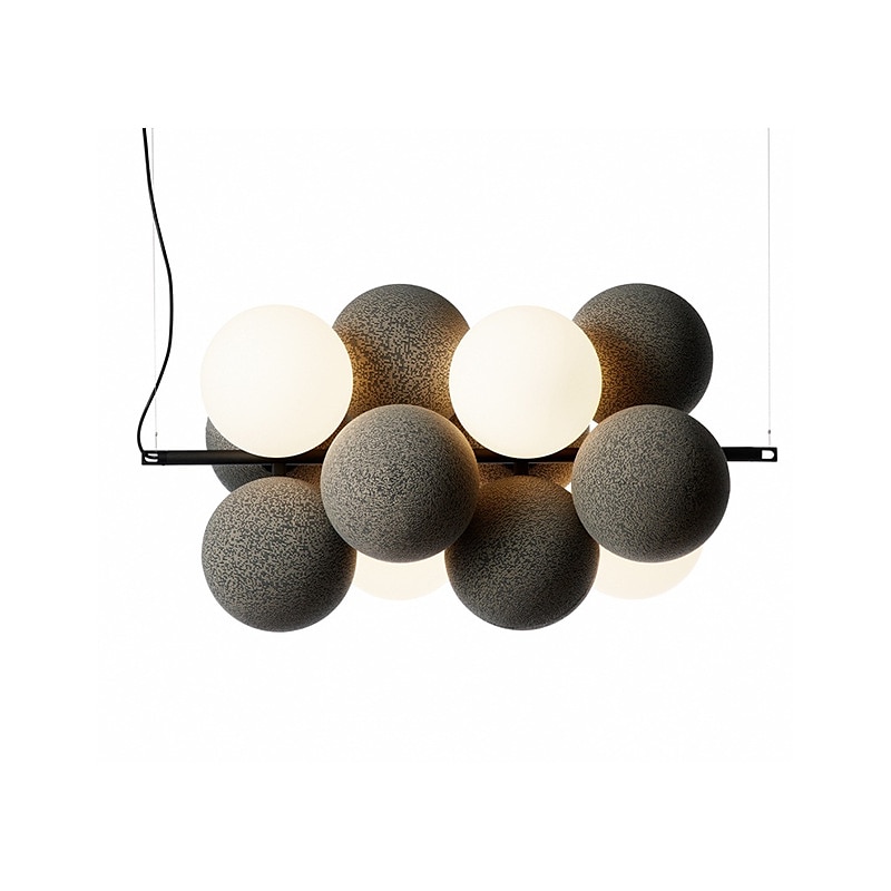 LED suspension 10 lumières verre globe lustre lumière moderne noir rose lustres pendentif luminaire vintage globe boule plafond encastré luminaire 110-240v de 2025 ? $499.99 –P10