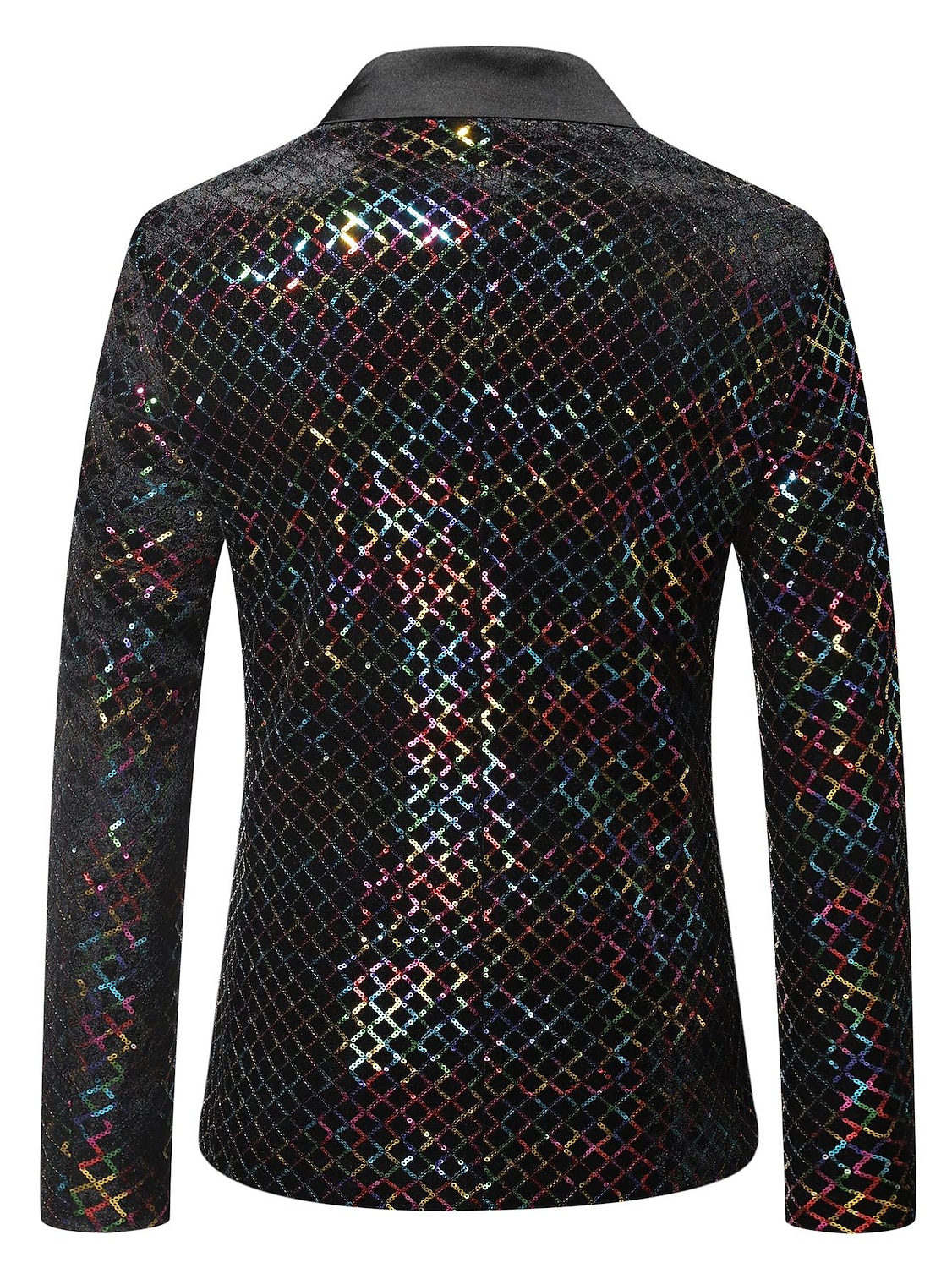Disco 1980s Suits & Blazers Lapel Collar Blazer Peak Lapel Normal Disco Sequins Men's Halloween Masquerade Party Club Pride Parade Adults' Coat Fall & Winter 2025 - $9.99 –P2