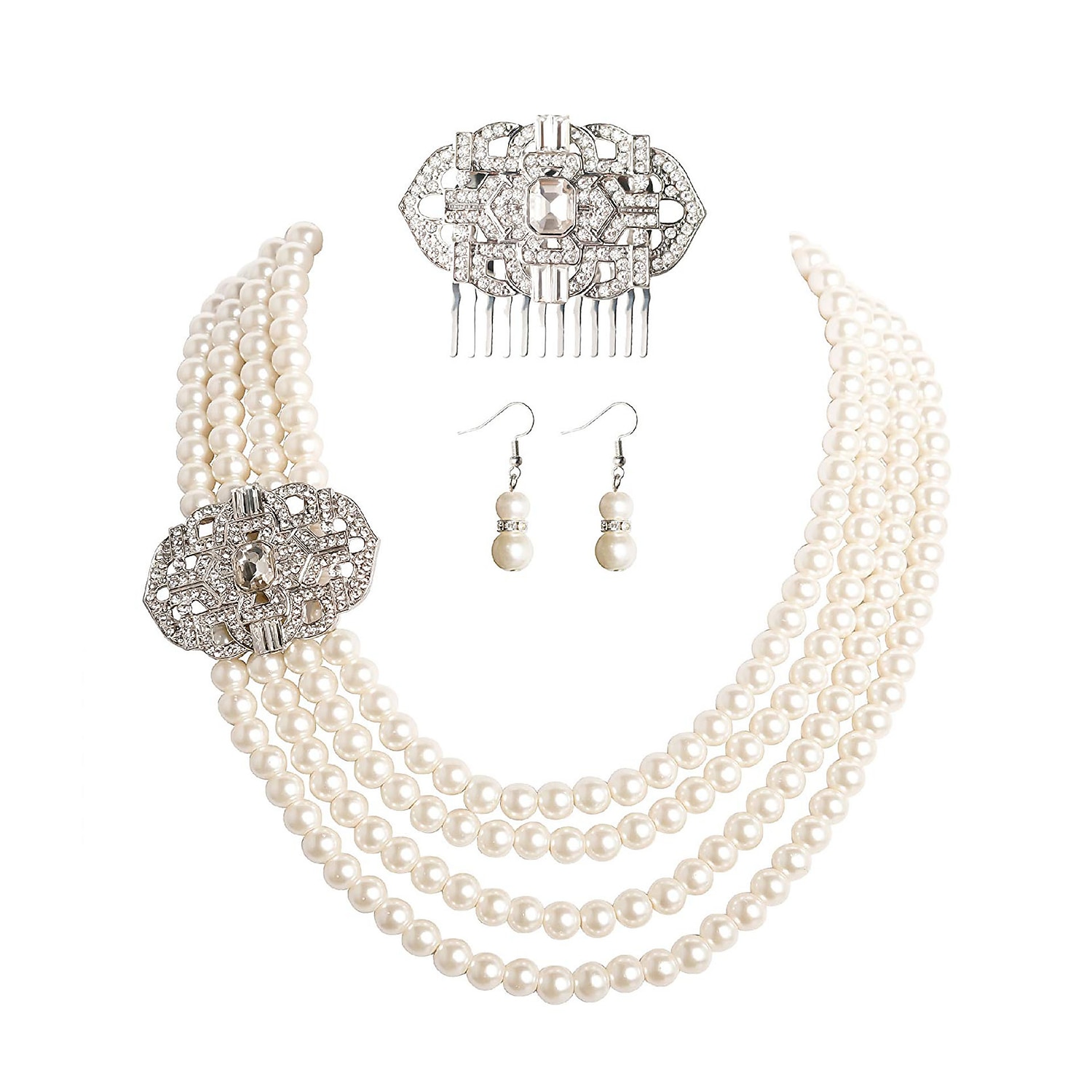 Epocă Anii 1920 Gatsby Set accesorii Charleston Invitat la nuntă Costume de fancy Pentru femei Mascaradă Recepția de Nuntă Petrecerea Burlăcițelor Festival Adulți Mănuși Toate Sezoanele 2026 - $34.99 –P3