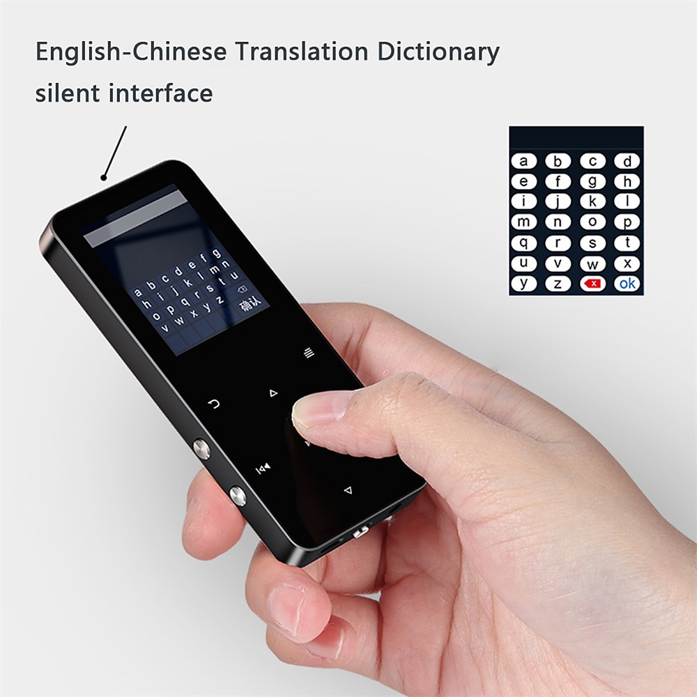 Q8 Met Bluetooth 5.0 MP3 Speler Full 1.8 inch Touch Screen 4GB 8GB 16GB 32GB MP4 Player Muziekspeler Met Ingebouwde Speaker Fm Radio Recorder 2025 - $34.99 –P16
