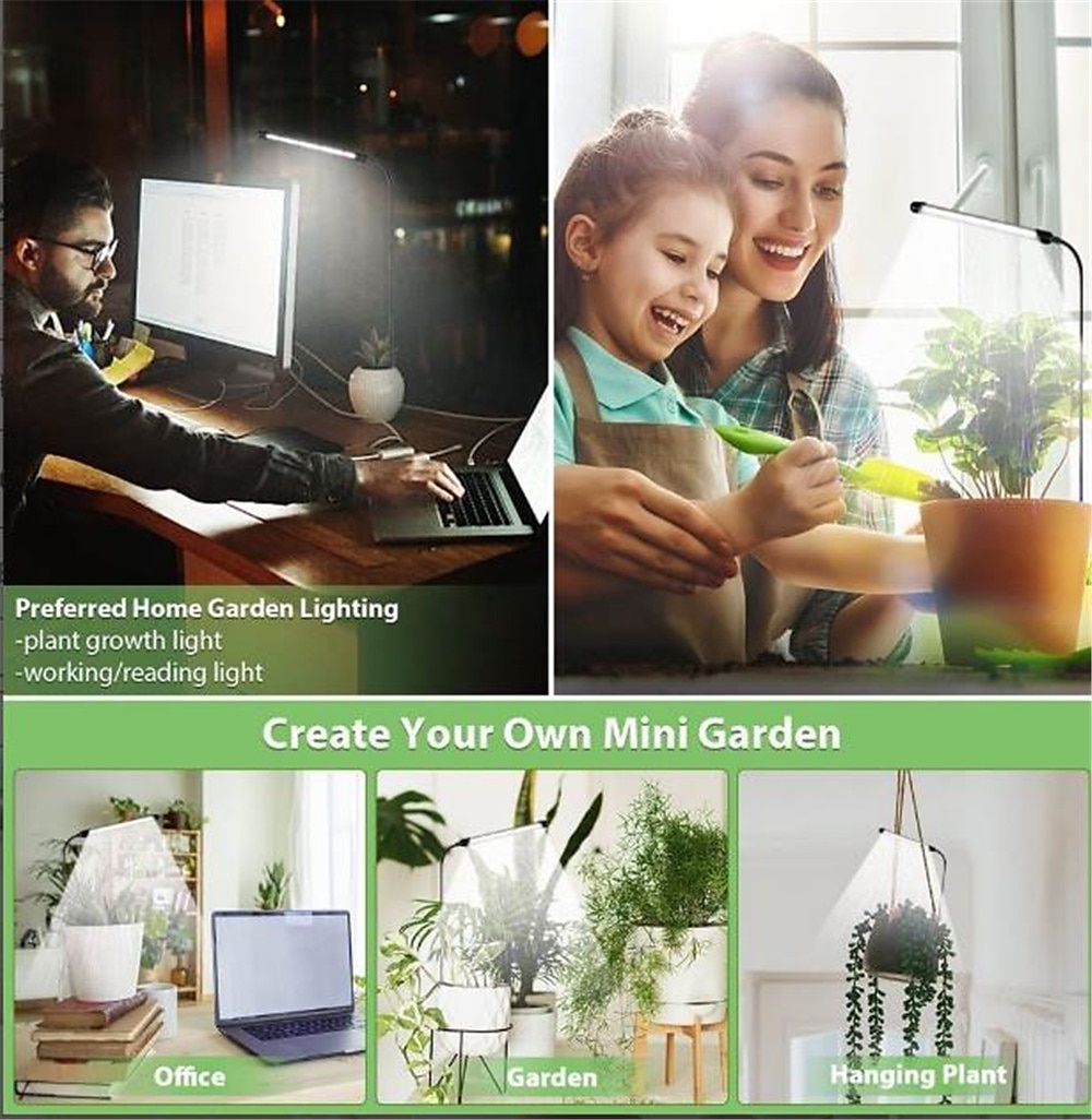 Grow Light Usb Phytolamp Voor Planten Volledig Spectrum Dimbare 4/8/12H Timer Fitolamp Verlichting Thuis bloem Zaailing Clip Phyto Lamp 2025 - $16.99 –P6