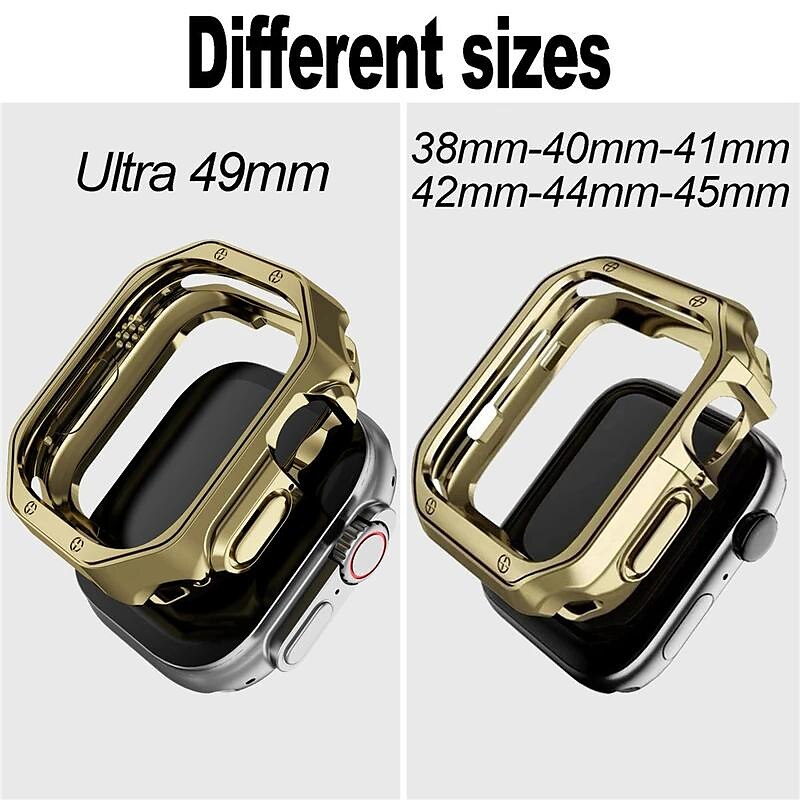 Чехол для часов Совместим с Apple Watch Ultra 49mm / Series 8 7 41mm 45mm / Series 6 5 4 SE 40mm 44mm Устойчивый к царапинам Полное покрытие бампера Все вокруг защитное ТПУ Часы Крышка 2025 - $11.99 –P3