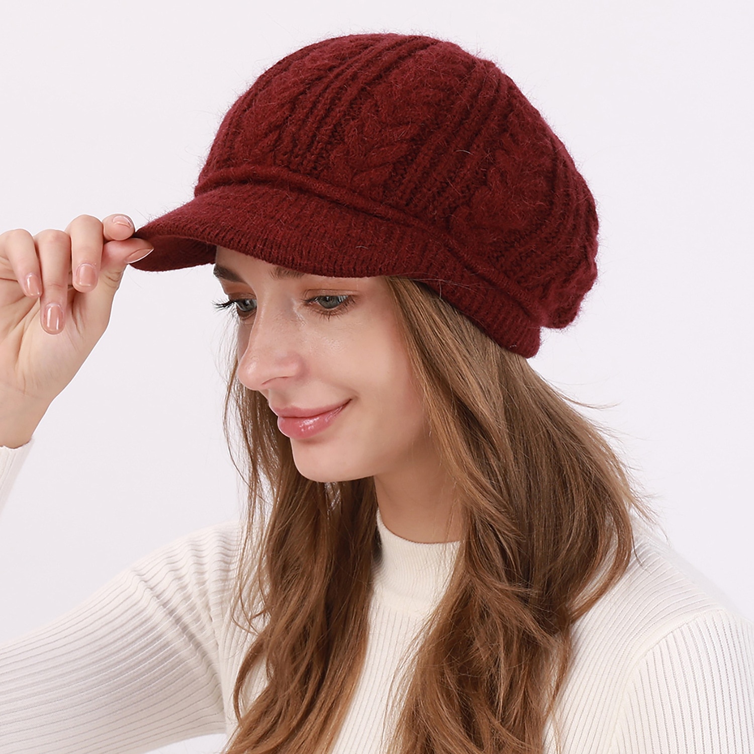 Mulheres Gorro Chapéu Fedora Casa Diário Feriado Cor Sólida / Simples Tricô Casual Estilo nórdico Casual / Diário 1 pcs de 2026 por $19.49 –P10