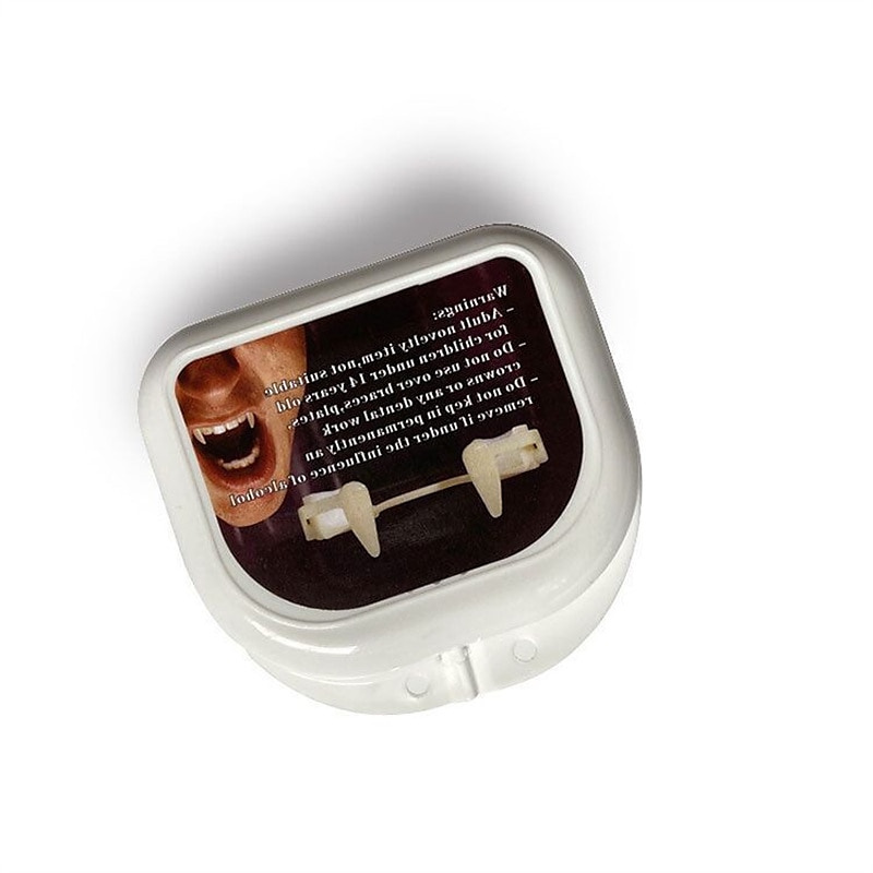 halloween dientes de vampiro retráctiles dientes artificiales dientes de zombie pequeños dientes de tigre dientes de vampiro 2025 - $10.99 –P4