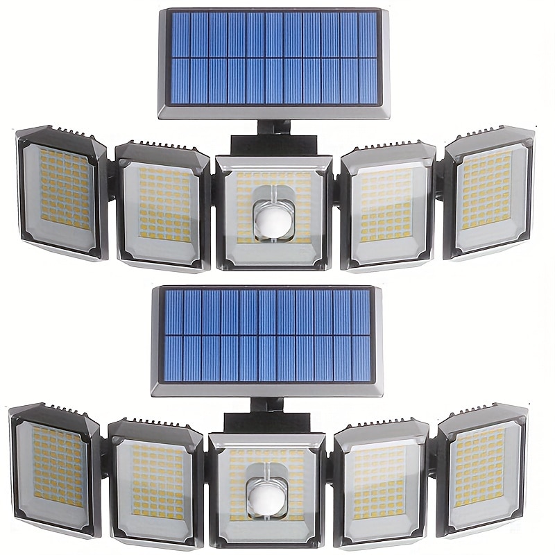 1 pc 8 W Illuminazione esterna da parete Ad energia solare Luce fredda 3.2 V 300 Perline LED del 2025 a $37.99 –P1