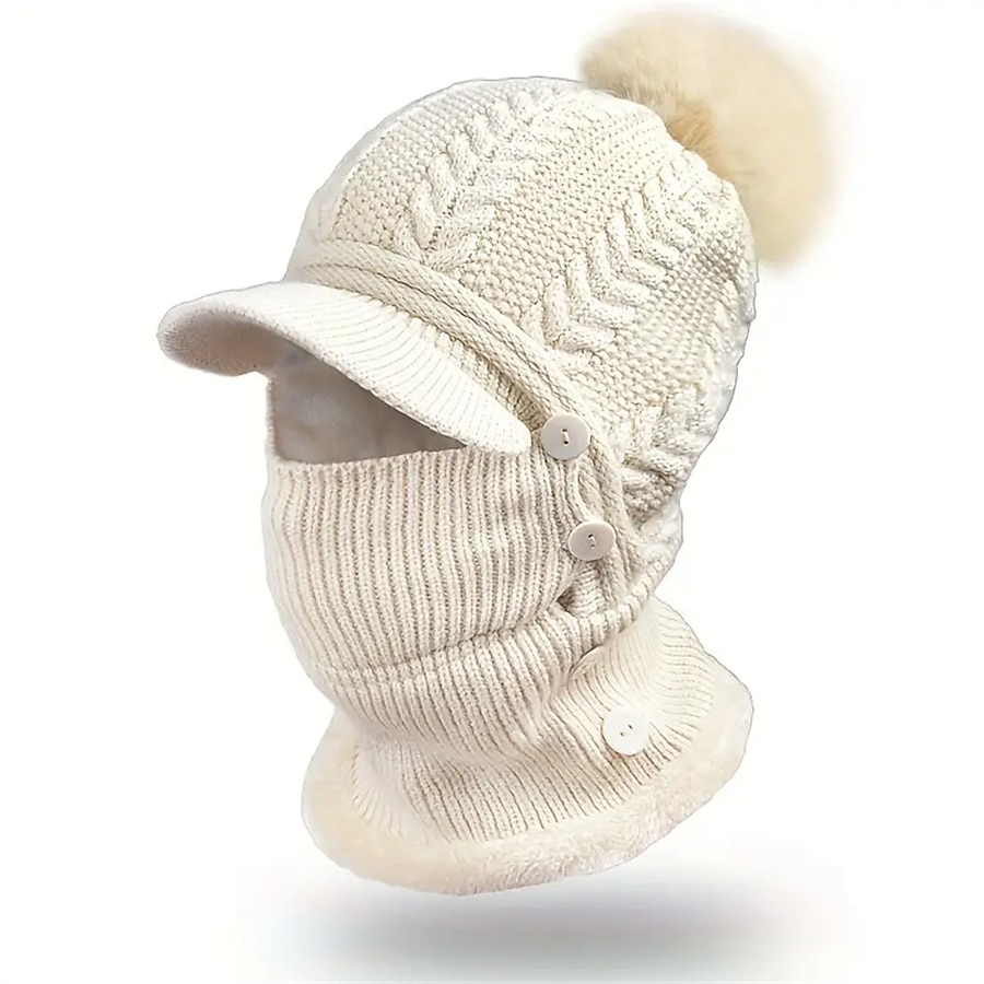 Damskie Narciarska Kominiarka narciarska Na wolnym powietrzu Zima Keep Warm Odporność na wiatr Kapelusz na Narciarstwo Kemping i turystyka Snowboard Narty 2025 - $14.49 –P8