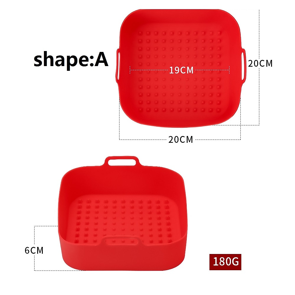 2 Pack Air Fryer Silicone Pot, Food Safe Nonstick Air Fryer Silicone, Heat Resistant, Easy Clean, Reusable Replacement Flammable Parchment Liner, Suitable for Fryer, Oven, Microwave 2025 - $13.99 –P12