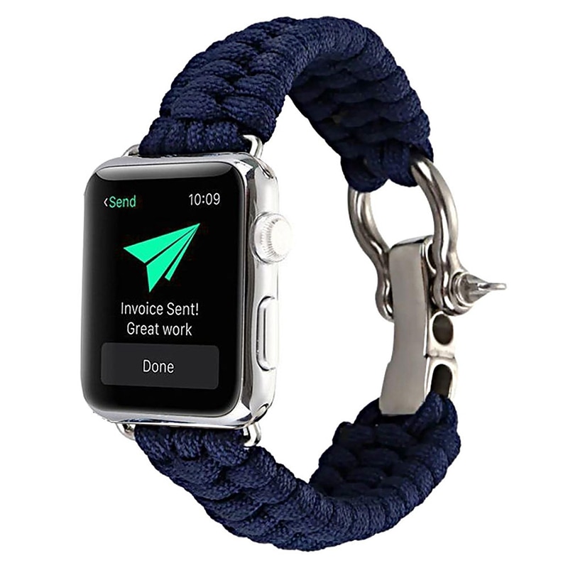 1 pacote Corda trançada artesanal Compatível com Pulseira Apple Watch 38mm 40mm 41mm 42mm 44mm 45mm 49mm Entrançado Elástico Ajustável Tecido pulseira de substituição para iwatch Ultra 2 Series 9 8 7 de 2025 por $12.99 –P15