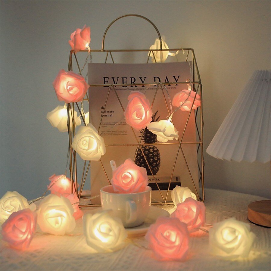 3M Rose String Lights 20 LEDs EL Warm White Valentines Creative String Lights Indoor Batteries Powered 2025 - $20.99 –P10