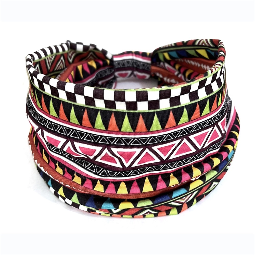 Bandes de cheveux pour femmes, motifs imprimés africains, large bord, nouage élastique, bandeaux de sport, de yoga, couvre-chef pour femmes, accessoires pour cheveux de 2025 ? $6.99 –P15