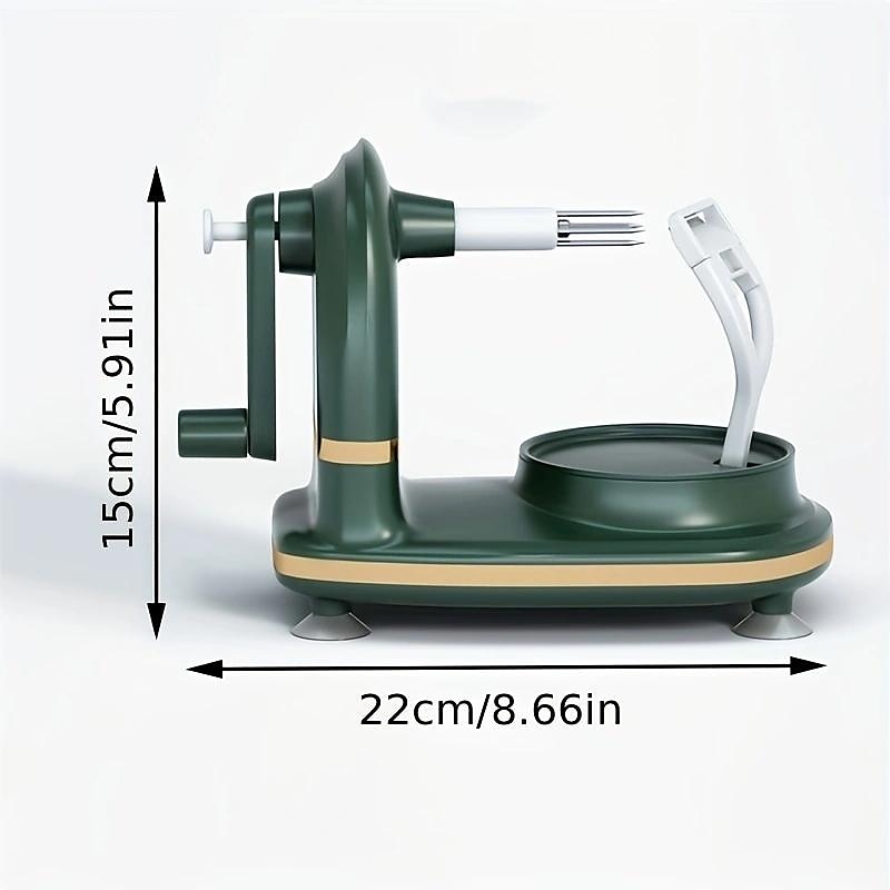 pelapatate rotante automatico per frutta, tagliamele con lame in acciaio inox con affettamele, gadget da cucina del 2025 a $25.99 –P11