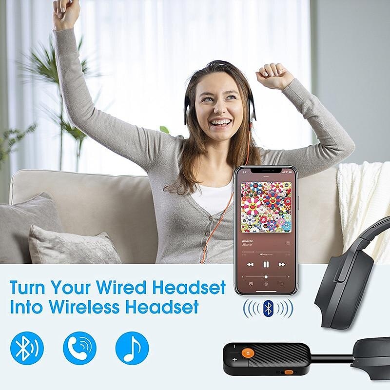 2025年 3.5 ミリメートル aux Bluetooth 5.2 トランスミッターレシーバーミニステレオワイヤレスオーディオアダプタードングル PC tv Bluetooth ヘッドフォンスピーカー  コレクション – $17.99 –P6