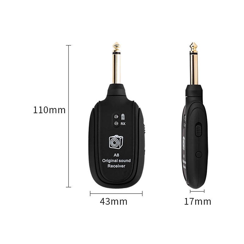 A8 UHF Wireless System Guitar Pickup Audio Transmitter Receiver for Electric Guitar Bass Violin Parts 2025 - $46.99 –P9